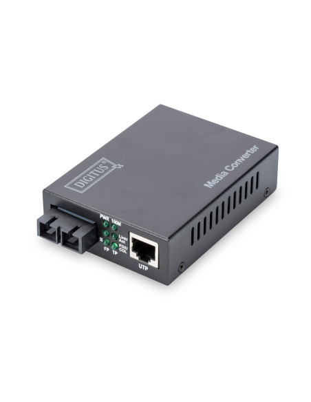 Digitus Dn-82020-1 Konwerter Sieciowy 100 Mbit/S 1310 Nm Multifunkcyjny Czarny