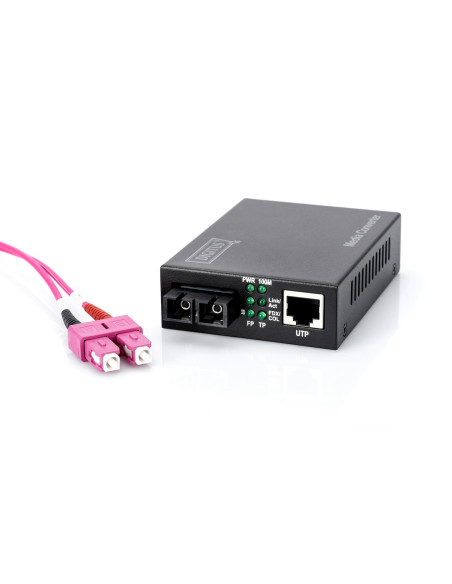 Digitus Dn-82020-1 Konwerter Sieciowy 100 Mbit/S 1310 Nm Multifunkcyjny Czarny
