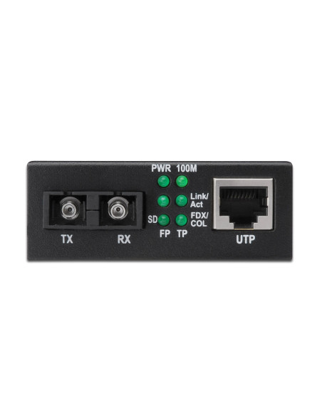 Digitus Dn-82020-1 Konwerter Sieciowy 100 Mbit/S 1310 Nm Multifunkcyjny Czarny