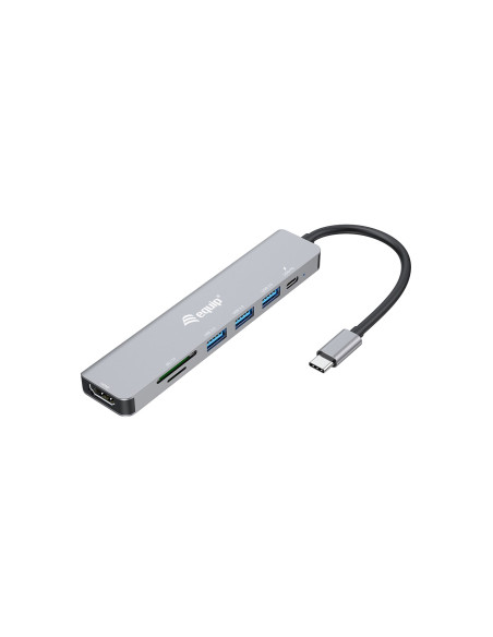 Equip 133494 Stacja Dokująca Przewodowa Usb 3.2 Gen 1 (3.1 Gen 1) Type-C Srebrny