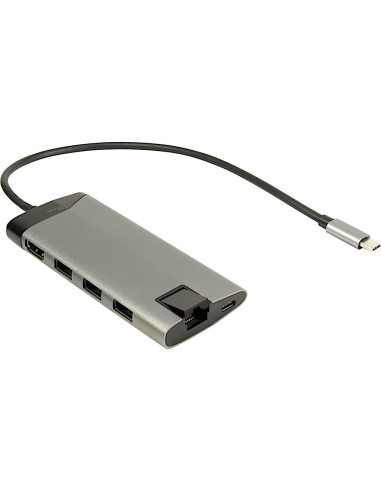 Inter-Tech Gdc-802 Przewodowa Usb 3.2 Gen 1 (3.1 Gen 1) Type-C Szary