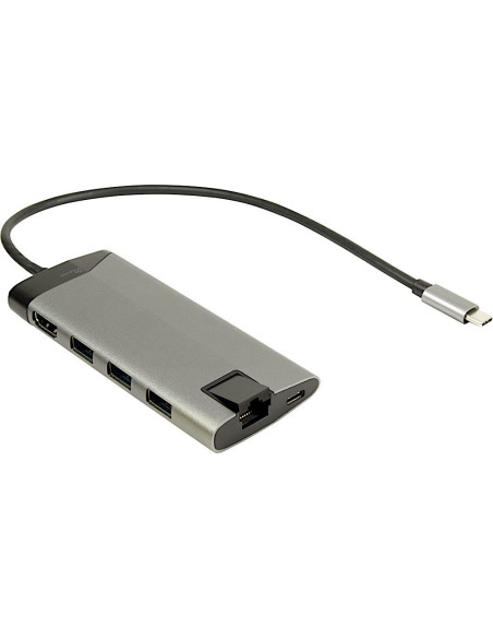 Inter-Tech Gdc-802 Przewodowa Usb 3.2 Gen 1 (3.1 Gen 1) Type-C Szary
