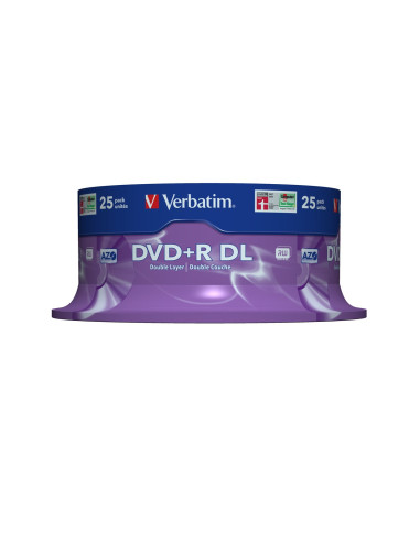 Płyta Dvd Verbatim 43757 (8,5Gb  8X  25Szt.  Cake)