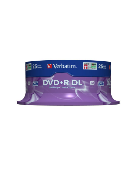 Płyta Dvd Verbatim 43757 (8,5Gb  8X  25Szt.  Cake)