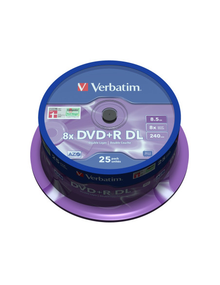 Płyta Dvd Verbatim 43757 (8,5Gb  8X  25Szt.  Cake)