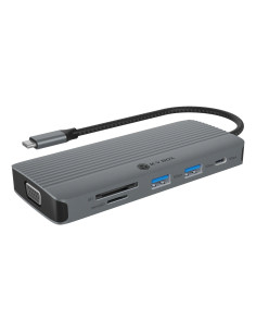 Icy Box Ib-Dk4040A-Cpd Przewodowa Usb 3.2 Gen 1 (3.1 Gen 1) Type-C Aluminium, Srebrny