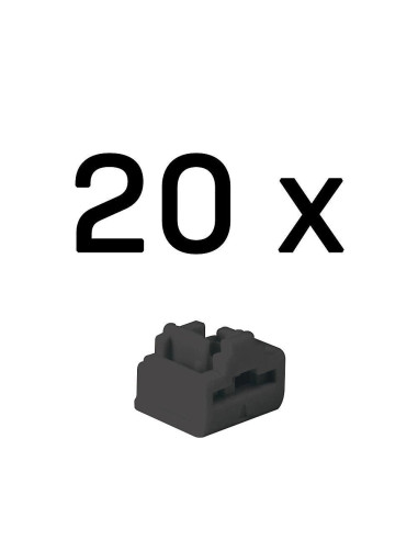 Lindy 47892 Bloker Portów Blokada Portu Rj-45 Czarny Kopolimer Akrylonitrylo-Butadieno-Styrenowy (Abs) 20 Szt.