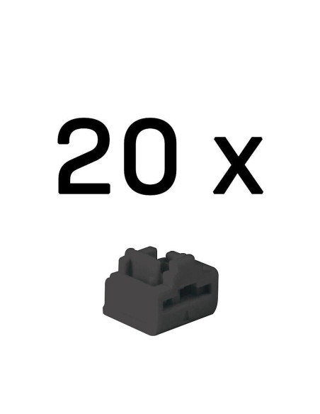 Lindy 47892 Bloker Portów Blokada Portu Rj-45 Czarny Kopolimer Akrylonitrylo-Butadieno-Styrenowy (Abs) 20 Szt.