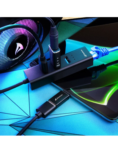 Sharkoon 4044951037575 Stacja Dokująca Bezprzewodowy Usb 3.2 Gen 1 (3.1 Gen 1) Type-C Czarny