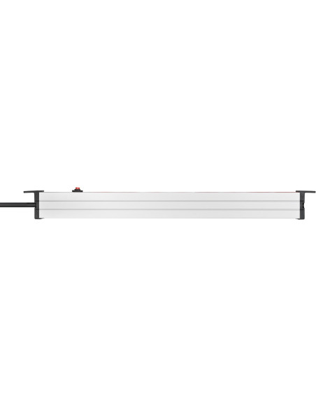 Listwa Zasilająca Brennenstuhl Alu-Line 19" Steckdosenleiste 8-Fach - 10A Sicherungsautomat Und Kaltgerätestecker [19" Steckerle