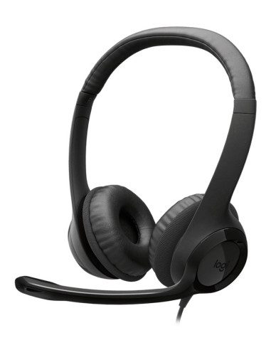 Logitech H390 Usb Zestaw Słuchawkowy Przewodowa Opaska Na Głowę Połączenia/Muzyka Usb Type-C Czarny