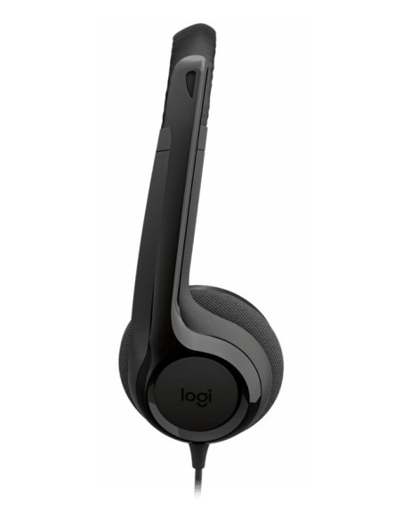 Logitech H390 Usb Zestaw Słuchawkowy Przewodowa Opaska Na Głowę Połączenia/Muzyka Usb Type-C Czarny