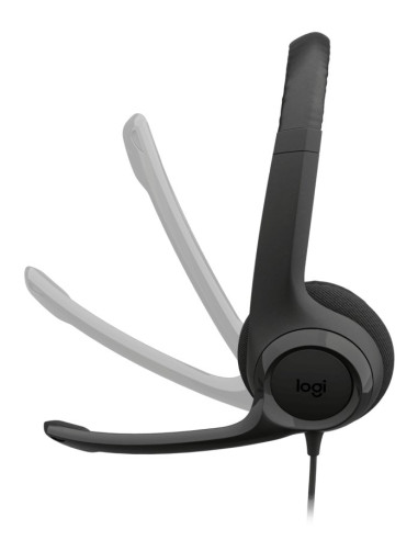Logitech H390 Usb Zestaw Słuchawkowy Przewodowa Opaska Na Głowę Połączenia/Muzyka Usb Type-C Czarny