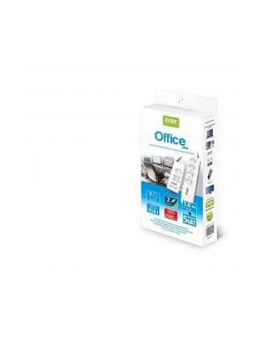 Ever Office Plus Biały 7 X Gniazdo Sieciowe 250 V