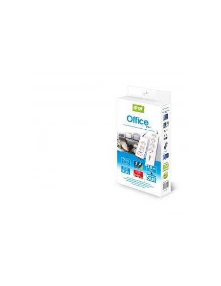 Ever Office Plus Biały 7 X Gniazdo Sieciowe 250 V