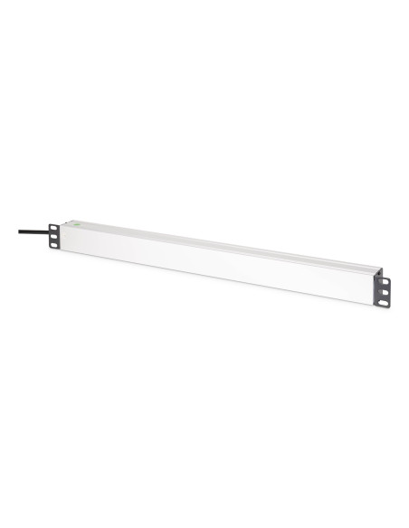 Digitus Dn-95438 Rozdzielacz Zasilania Pdu 9 X Gniazdo Sieciowe 1U Czarny, Srebrny