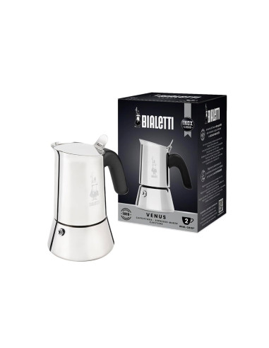 Kawiarka Turystyczna Bialetti New Venus 2Tz 0,1L Srebrna