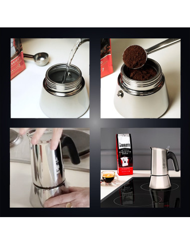 Kawiarka Turystyczna Bialetti New Venus 2Tz 0,1L Srebrna