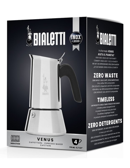 Kawiarka Turystyczna Bialetti New Venus 2Tz 0,1L Srebrna