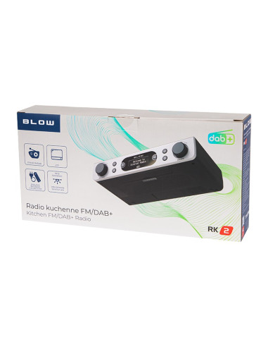 Blow Radio Kuchenne Fm/Dab+ Rk2 Srebrne