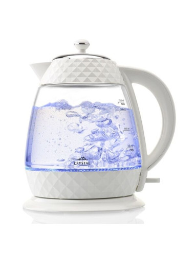 Eta Crystal Czajnik Elektryczny 1,7 L 2200 W Przezroczysty, Biały