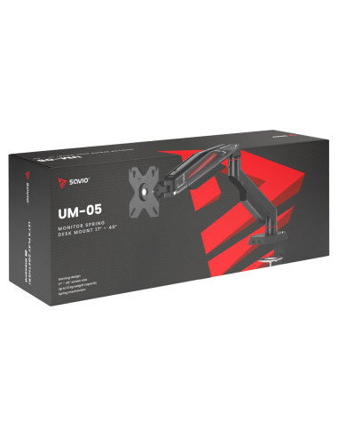 Savio Uchwyt Biurkowy Na Monitor 17’’-40’’ 2-11 Kg Na Sprężynie Um-05