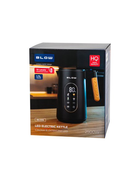 Czajnik Czarny Z Wyświetlaczem 2500W Bk-17Pb Blow