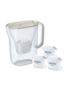 Dzbanek Filtrujący Brita Style Essential+3 Wkłady Maxtrapro Pp (Piaskowy)