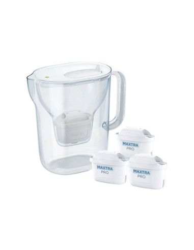 Dzbanek Filtrujący Brita Style Essential+3 Wkłady Maxtrapro Pp (Biały)