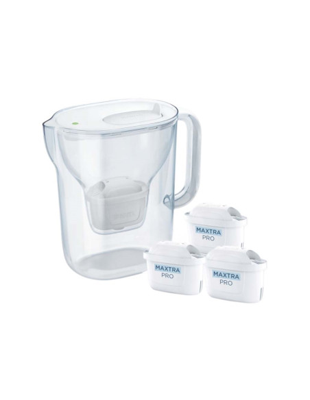 Dzbanek Filtrujący Brita Style Essential+3 Wkłady Maxtrapro Pp (Biały)