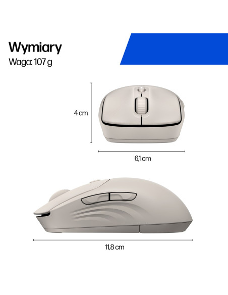 Mysz Hp 400 Quiet Purple Wireless Mouse Bezprzewodowa Fioletowa Az7B7Aa