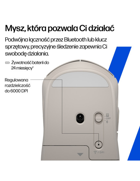 Mysz Hp 400 Quiet Purple Wireless Mouse Bezprzewodowa Fioletowa Az7B7Aa