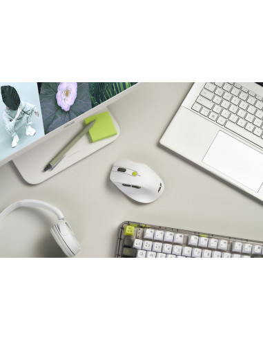 Mysz Bezprzewodowa Asus Md105 Wireless Mouse Volt Green 2400Dpi Dual-Mode Wireless 2.4 Ghz And Bluetooth