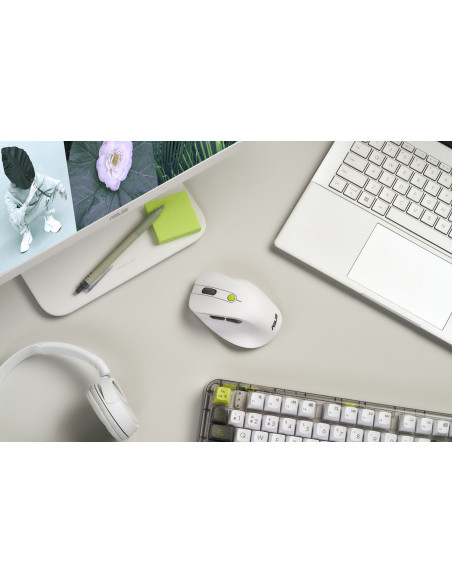 Mysz Bezprzewodowa Asus Md105 Wireless Mouse Volt Green 2400Dpi Dual-Mode Wireless 2.4 Ghz And Bluetooth