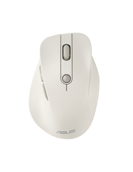 Mysz Bezprzewodowa Asus Md105 Wireless Mouse Milky White 2400Dpi Dual-Mode Wireless 2.4 Ghz And Bluetooth