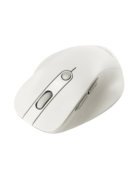 Mysz Bezprzewodowa Asus Md105 Wireless Mouse Milky White 2400Dpi Dual-Mode Wireless 2.4 Ghz And Bluetooth