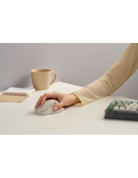Mysz Bezprzewodowa Asus Md105 Wireless Mouse Milky White 2400Dpi Dual-Mode Wireless 2.4 Ghz And Bluetooth