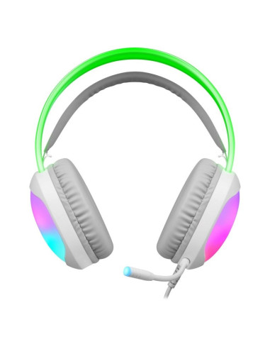 Defender Słuchawki Z Mikrofonem Eclipse Rgb Białe 62440