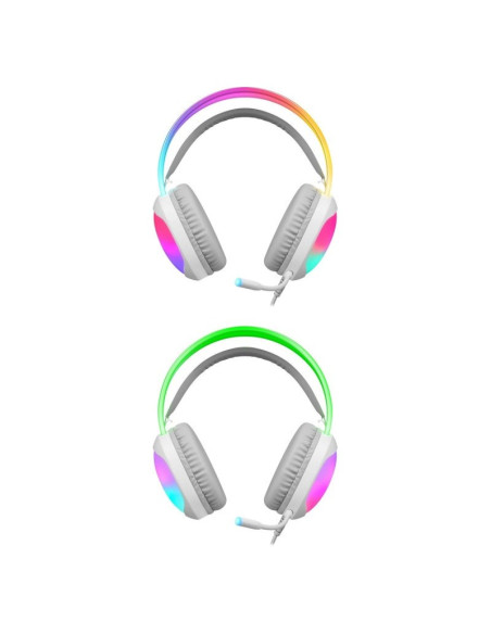 Defender Słuchawki Z Mikrofonem Eclipse Rgb Białe 62440