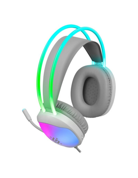 Defender Słuchawki Z Mikrofonem Eclipse Rgb Białe 62440