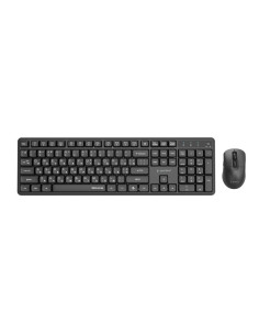 Gembird Bezprzewodowy Zestaw Klawiatury +Mysz Silent Key Pro Business, Czarny, Układ Ru