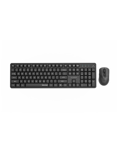 Gembird Bezprzewodowy Zestaw Klawiatury + Mysz Silent Key Pro Business, Czarny, Układ Us