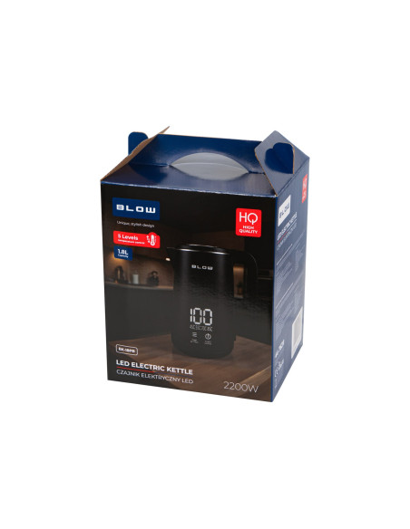 Czajnik Czarny Z Wyświetlaczem 2200W Bk-18Pb Blow