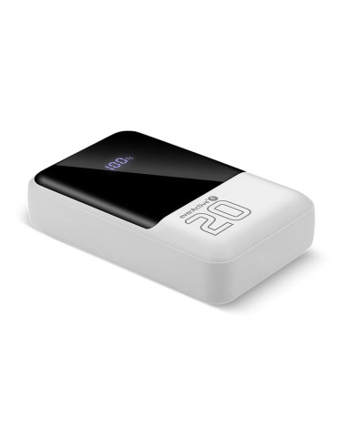 Everactive Powerbank 20 000Mah, 2X Usb, 1X Usb-C 22,5W, Qc4+, Wyświetlacz Lcd, Biały Eb-20Q