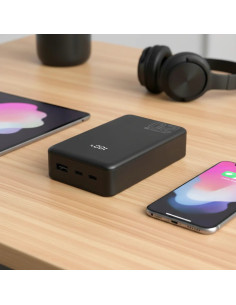 Everactive Powerbank 20 000Mah, 1X Usb, 2X Usb-C, 20W, Qc4+, Wyświetlacz Lcd, Czarny Eb-22Qb 2