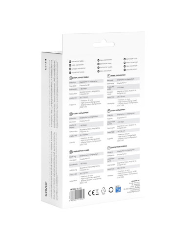 Savio Kabel Displayport 2.1 3M Cl-211