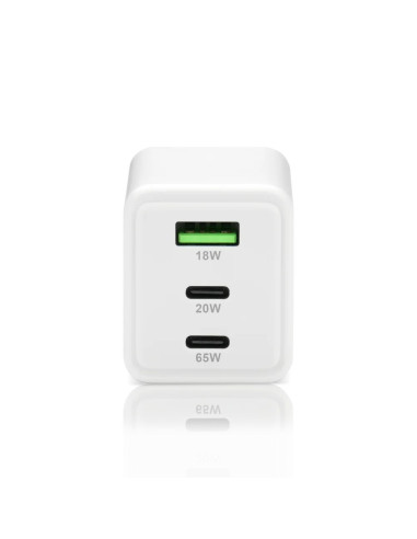 Everactive Ładowarka Sieciowa Gan 1 X Usb, 2 X Usb-C Quick Charge 4+ 65W Biała Sc-655Q