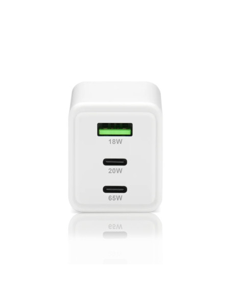Everactive Ładowarka Sieciowa Gan 1 X Usb, 2 X Usb-C Quick Charge 4+ 65W Biała Sc-655Q