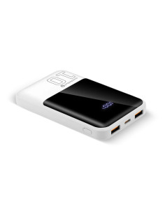 Everactive Powerbank 10 000Mah, 2X Usb, 1X Usb-C 22,5W, Qc4+, Wyświetlacz Lcd, Biały Eb-10Q 2