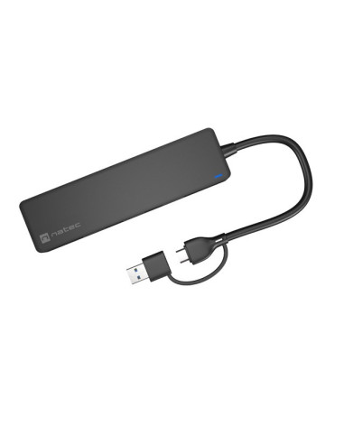 Natec Hub Usb-C 3.0 Mayfly 4-Porty + Adapter Usb-A Nhu-2023
